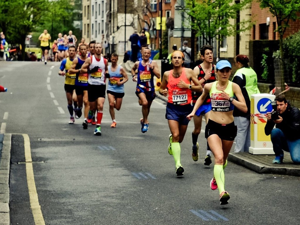 Tina Muir Mile 20 London Marathon 2015