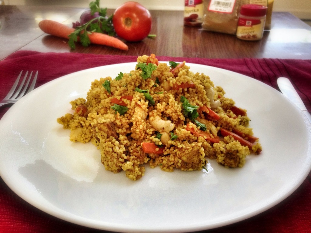 This Moroccan couscous recipe comes from elite runner Tina Muir. It is one of her favorite meals to help speed recovery