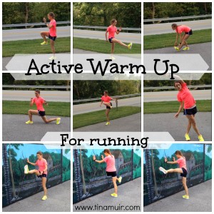 Elite Athlete Tina Muir shares her Secrets to Success: Active Warm Up. These video demonstrations are really easy to follow, and help you feel much better on your runs!