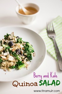 This berry and kale quinoa salad is delicious hot or cold. Bringing summer and winter together in one dish that can be enjoyed year round!