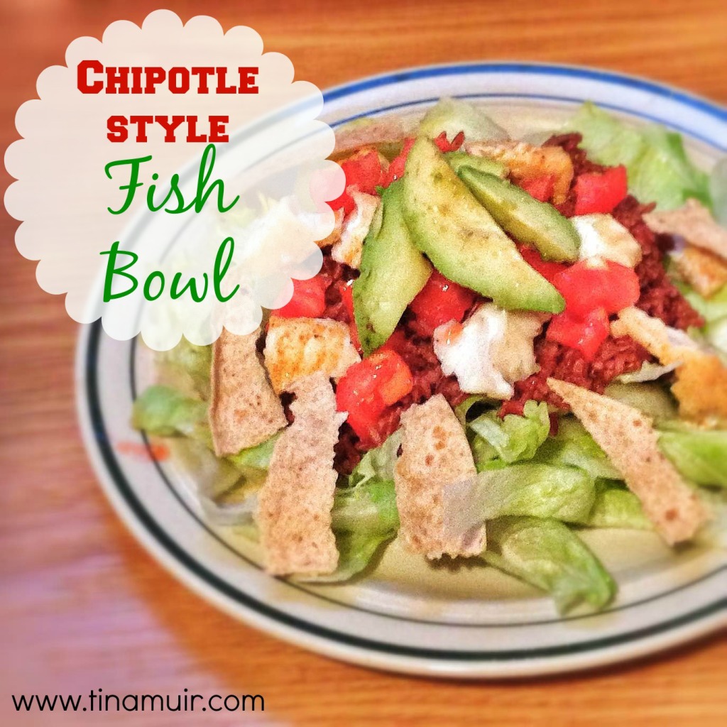 Chipotle Style Fish Bowls are delicious for an easy, nutritionally dense fuel for runners!