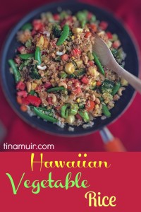 Great side dish to make you feel like you are in the tropics without actually being there. This summer dish is full of flavor, color, and nutrition with lots of healthy vegetables from elite runner Tina Muir.