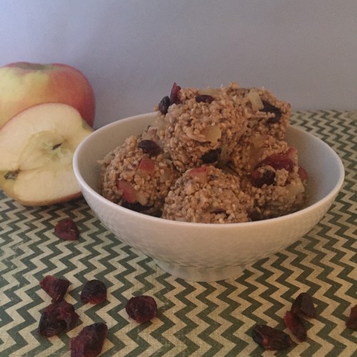 Apple & Cranberry Protein Bites