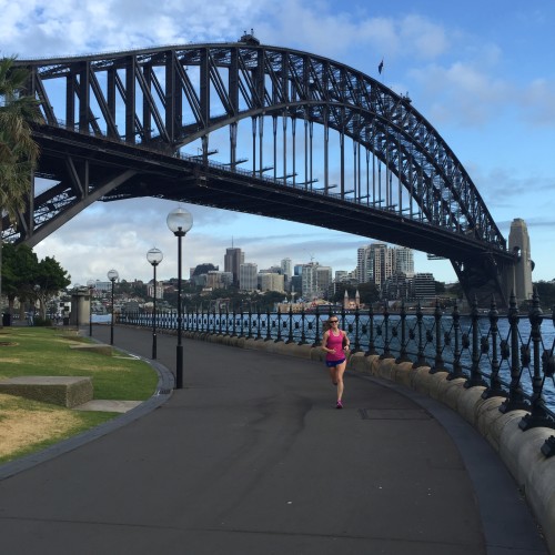 Tina muir Sydney Harbour Bridge Running