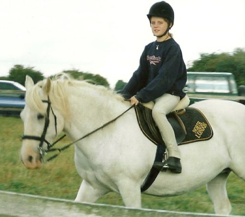 Tina horse riding