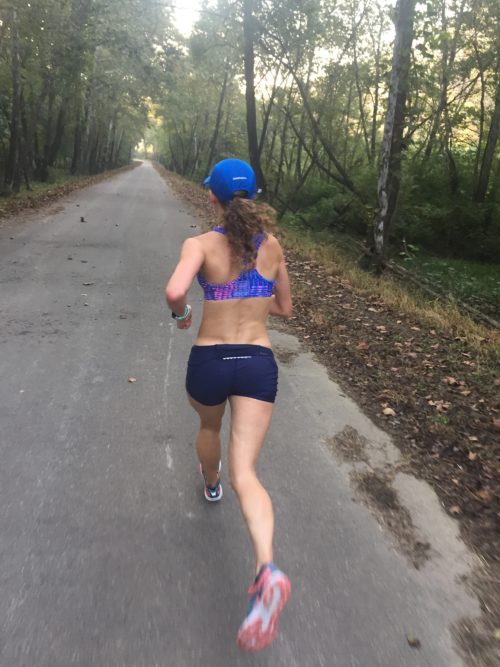 Tina marathon training